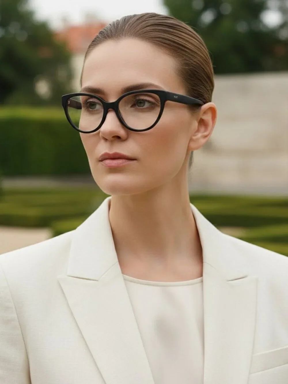 BALENCIAGA BB0064O 001 BLACK CAT EYE EYEGLASSES